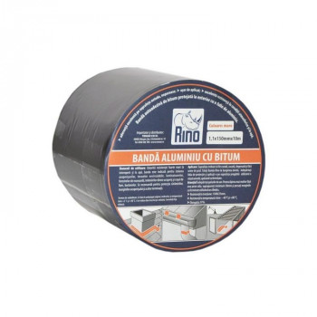 Rino banda aluminiu cu bitum maro 1.1mmX150mmX10m